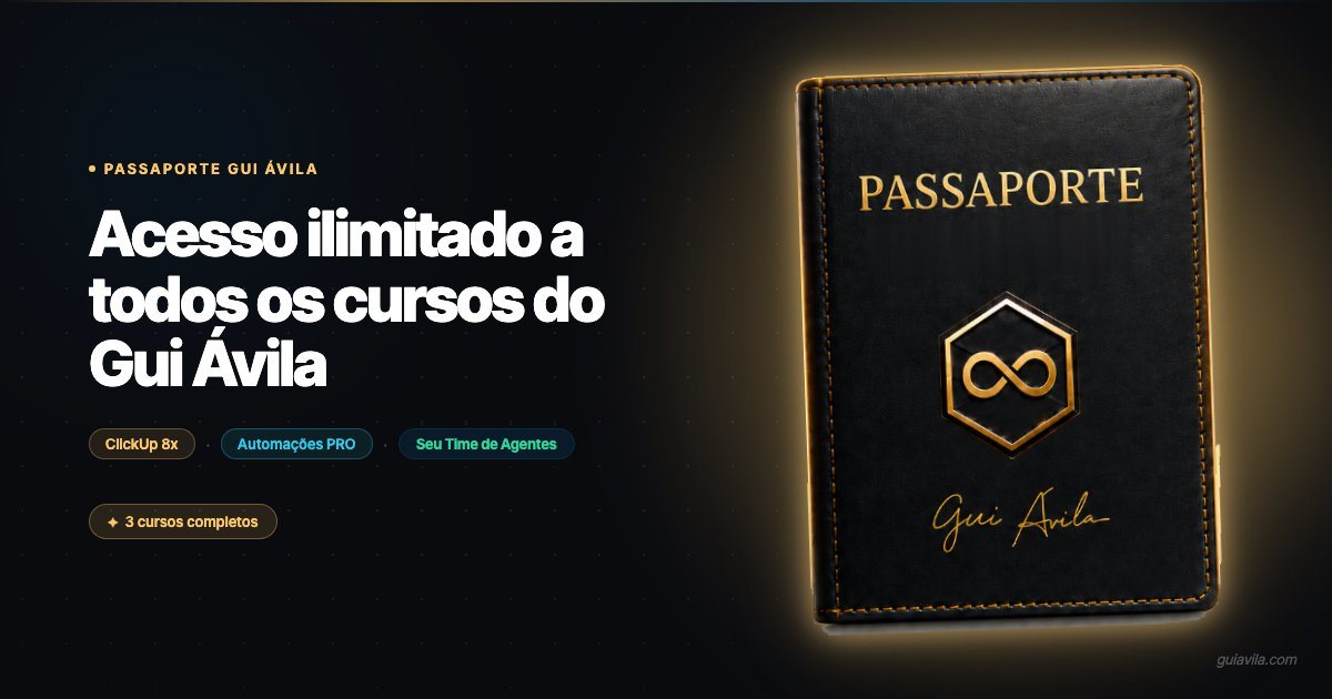 Passaporte — Acesso ilimitado a todos os cursos do Gui Ávila